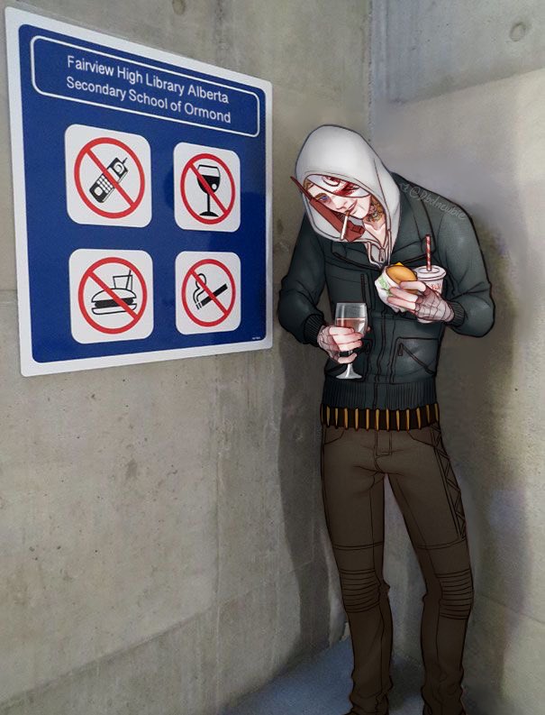 dbdnewbie's tweet photo. Local Canadian teen continues to be a menace to school staff

#dbdfanart #dbd #DeadbyDaylight #TheLegion https://t.co/h0R6ZFyP9J