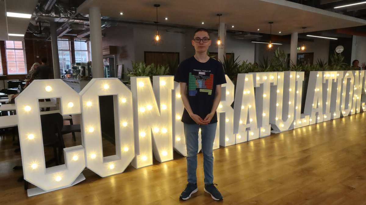 wiganleighcol's tweet photo. Well done to BTEC Level 3 Applied Science student, Lewis Halliwell who achieved Distinction, Distinction, Distinction. He progresses to @SalfordUni to study biochemistry. 👏

The future forensic scientist said: "I'm made up that I got the grades I needed to get my first choice." https://t.co/ccis5NhlZq