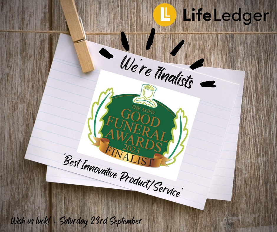 Wish us luck!
agfdgoodfuneralawards.co.uk

#goodfuneralawards #agfd #bestinnovation
