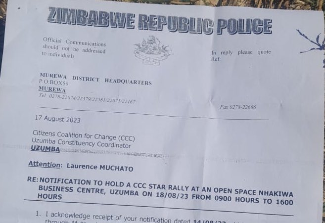 CKonono's tweet photo. Are you tired of the same old politics that have failed you for decades? Do you want to see a new Zimbabwe that is prosperous, democratic, and inclusive?If you’re answered YES to these questions then you need to join the CCC rally in Uzumba at Nhakiwa Business Centre tomorrow💛💛 https://t.co/j7lyOvnSoE