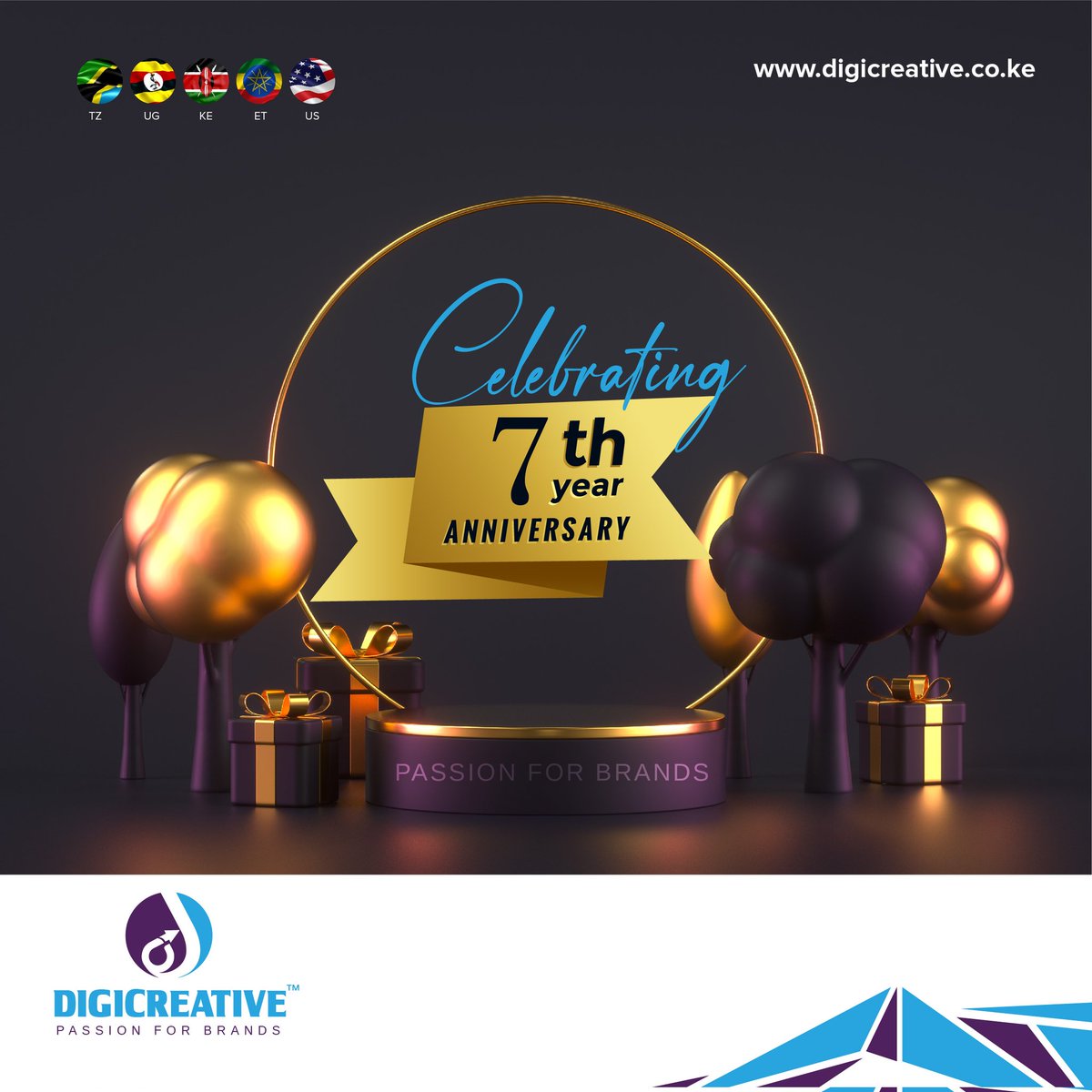 DigicreativeLtd's tweet photo. Today is our official anniversary date!

Celebrate with us 7 amazing years of impact.

A special thanks to everyone who has made this journey worth it. You keep us going and we honour you.

#Digicreative
#DigicreativeAt7
#PassionForBrands https://t.co/3brLXAtI6D