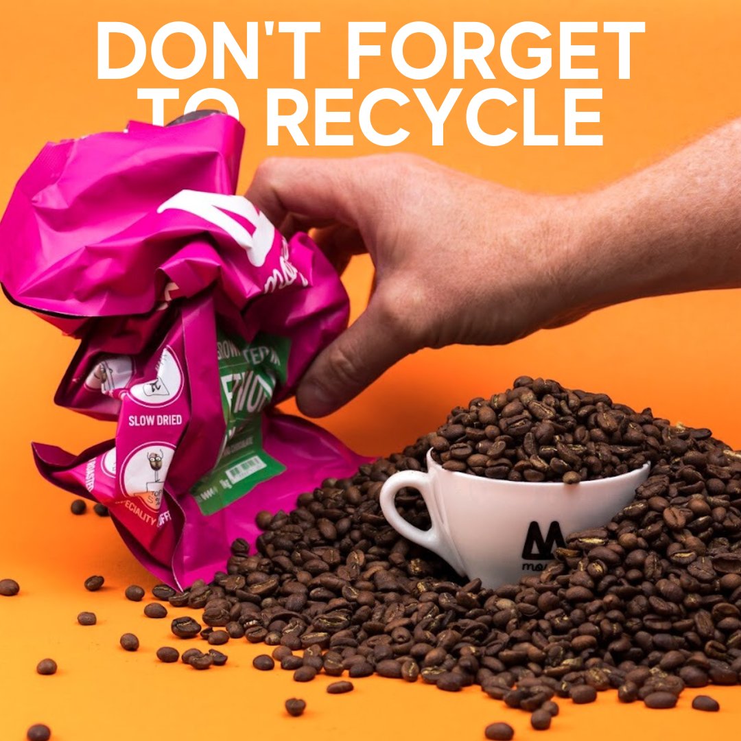 Small steps, big impact! ♻️✂️ Did you know that you can easily recycle your coffee bags by simply cutting out the plastic valve used for smelling the coffee? By making this simple tweak, you're contributing to a greener future and keeping these bags out of general waste.💚☕