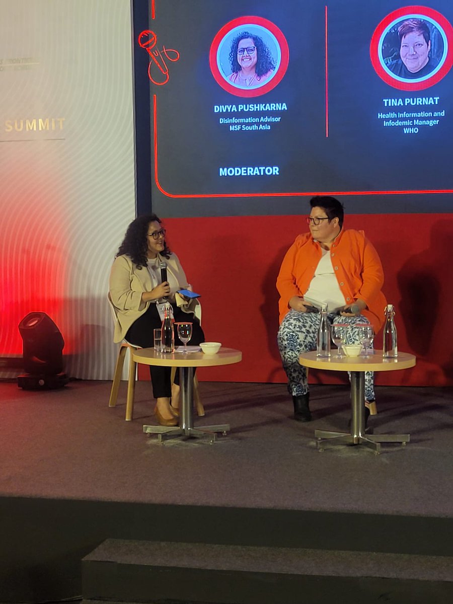 MSF_SouthAsia's tweet photo. "AI is either the world's wonder or the coming of the apocalypse. There are no guard rails or regulations when it comes to technology. It is already integrated into our phones, search engines &amp; social networks" - @TDPurnat #HHSummit https://t.co/8Lzzg6VwG2