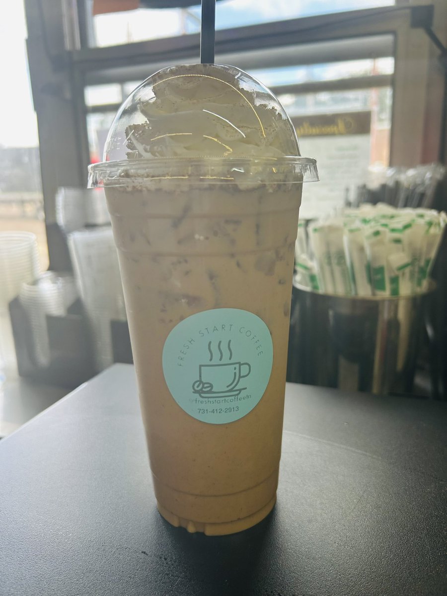 CoffeeTennessee's tweet photo. The Big Churro and Key Lime Pie Blended Lotus may be too easy to drink! 😳😋. #freshstartcoffeetn #coffeetennessee #savannahtn #bestcoffee #icedcoffee #blendedlotus #churro #keylimepie #localcoffee #foodtruck https://t.co/16QWPB9B1I