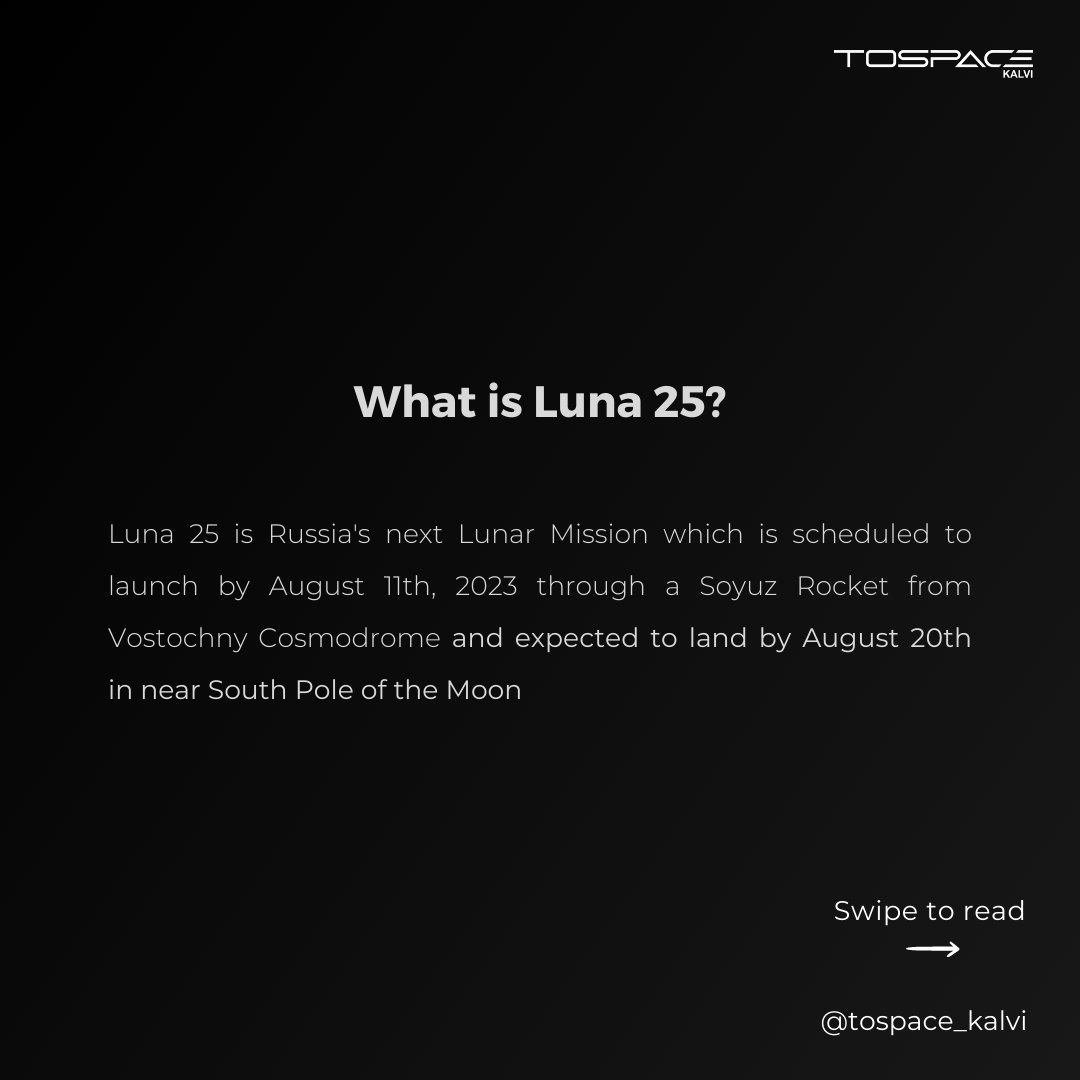 Embarking on a trailblazing journey to the lunar frontier! 🚀 Russia's Luna 25 mission, a pioneering endeavor by Roscosmos, is set to unlock the Moon's secrets at its south pole. .

Image Credits: Roscosmos

#Luna25 #MoonExploration #SpaceScience #LunarMysteries #Roscosmos