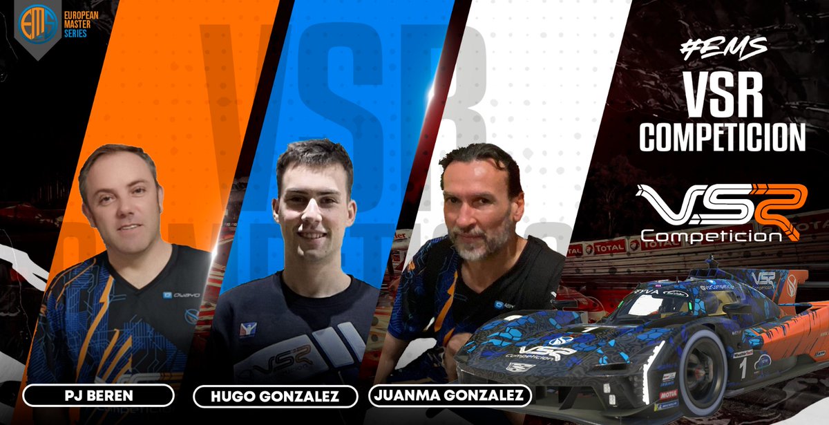 EMS_iRacing's tweet image. Cuando escuches 'VSR', piensa en Velocidad, Superación y Resistencia. Presentamos a @VsrCompeticion en el campeonato. 🏁🔥 #EMS