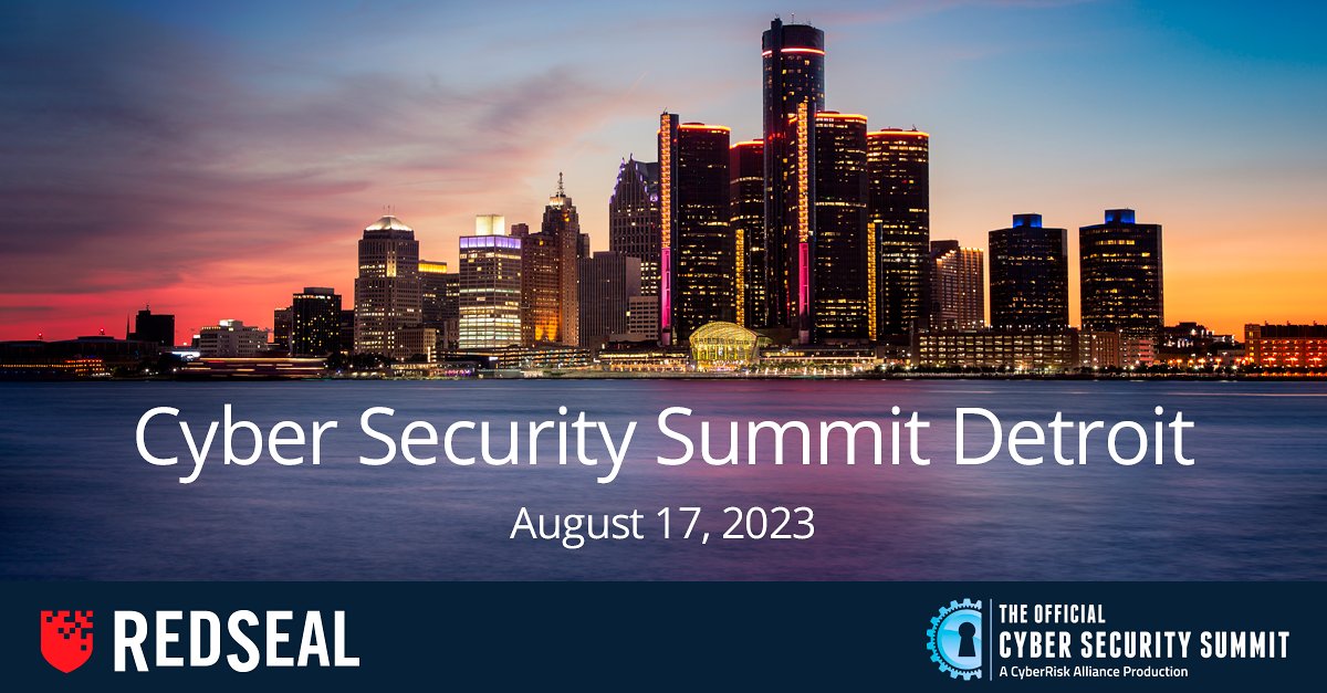 Attending Detroit Cyber Security Summit? Swing on by and talk with RedSeal's @joseph-lando-2557a2b and @seanf42 about how RedSeal can help manage your cybersecurity risk and stop breaches. See you there! #cybersecurity #digitalresilence #detroitcybersecuritsummit
