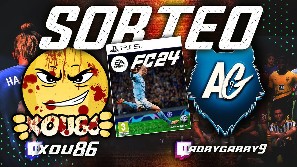 🚨SORTEO!!🚨

💣Ya queda nada para que salga el #FC24  y que mejor que traeros un sorteo de 1 #FC24 con <a href="/xou86/">xou86</a> 💣

🚨Requisitos🚨

- SEGUIRNOS A MI Y A <a href="/xou86/">xou86</a> 
-RT Y ❤️
- Menciona a un amigo

El día 17 de septiembre daremos el ganador🤩