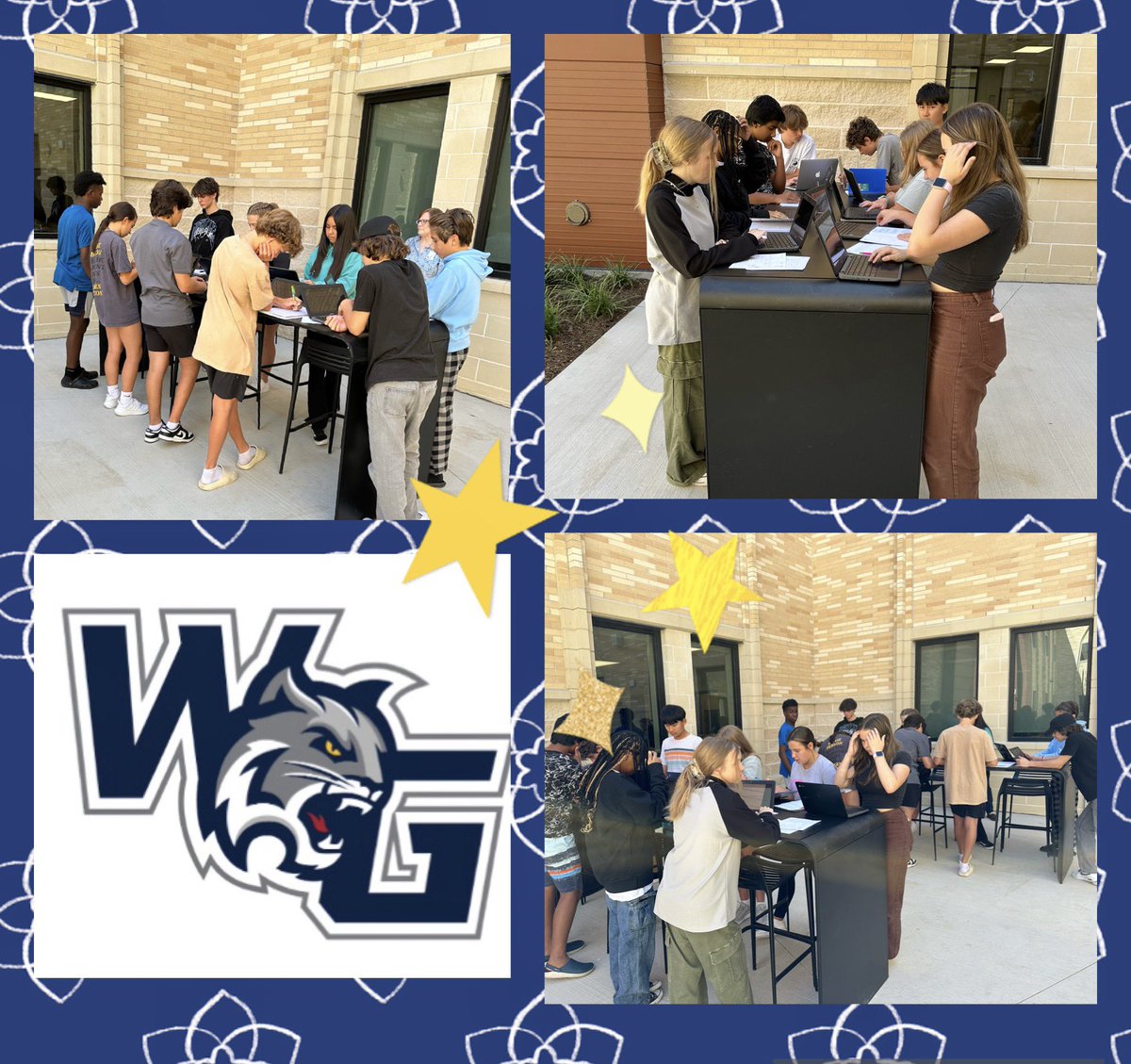Moved the classroom outside to our #WGHS collaborative space to help integrate students being more focused, social and confident when working with others. #ProsperProud <a href="/TothDustin/">Dustin Toth</a> <a href="/WalnutGroveHS/">Walnut Grove High School</a> <a href="/Hferguson28/">hferguson</a> #TheStandard