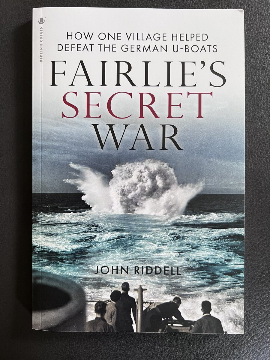 For someone who plied the Clyde many times, passing by Great Cumbrae with the village of Fairlie beyond, this book was a real eye-opener: I was unaware of the #ASW R&D carried out by ‘The Establishment’ at Fairlie during #WW2.  A fascinating discovery. @NavyBooks @BirlinnBooks