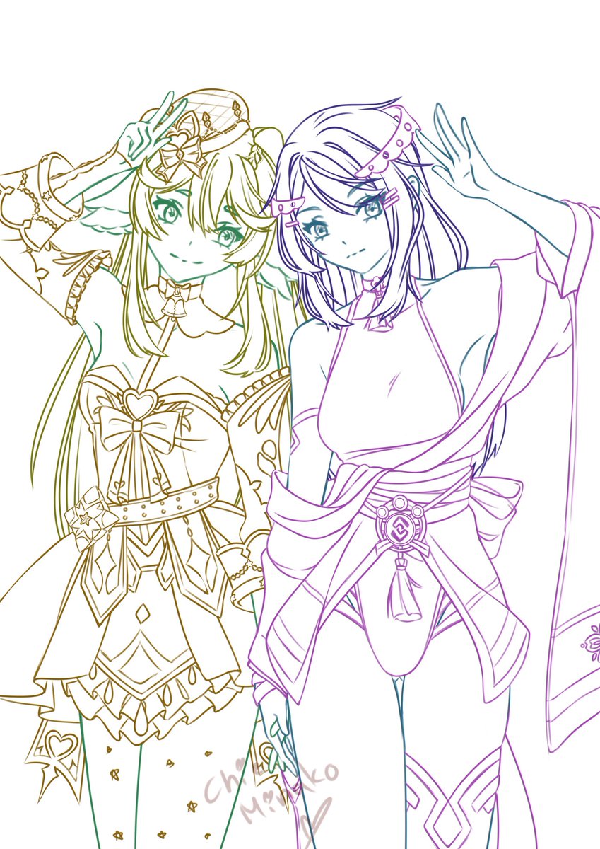 chie_zuu's tweet photo. WIP
Collab with @/mossumarimo on Instagram of our genshin oc's✨
~
#digitalart #Genshin #GenshinImpact #Genshinoc #GenshinImpactoc #collab #clothswap https://t.co/Pn3DATzkwS