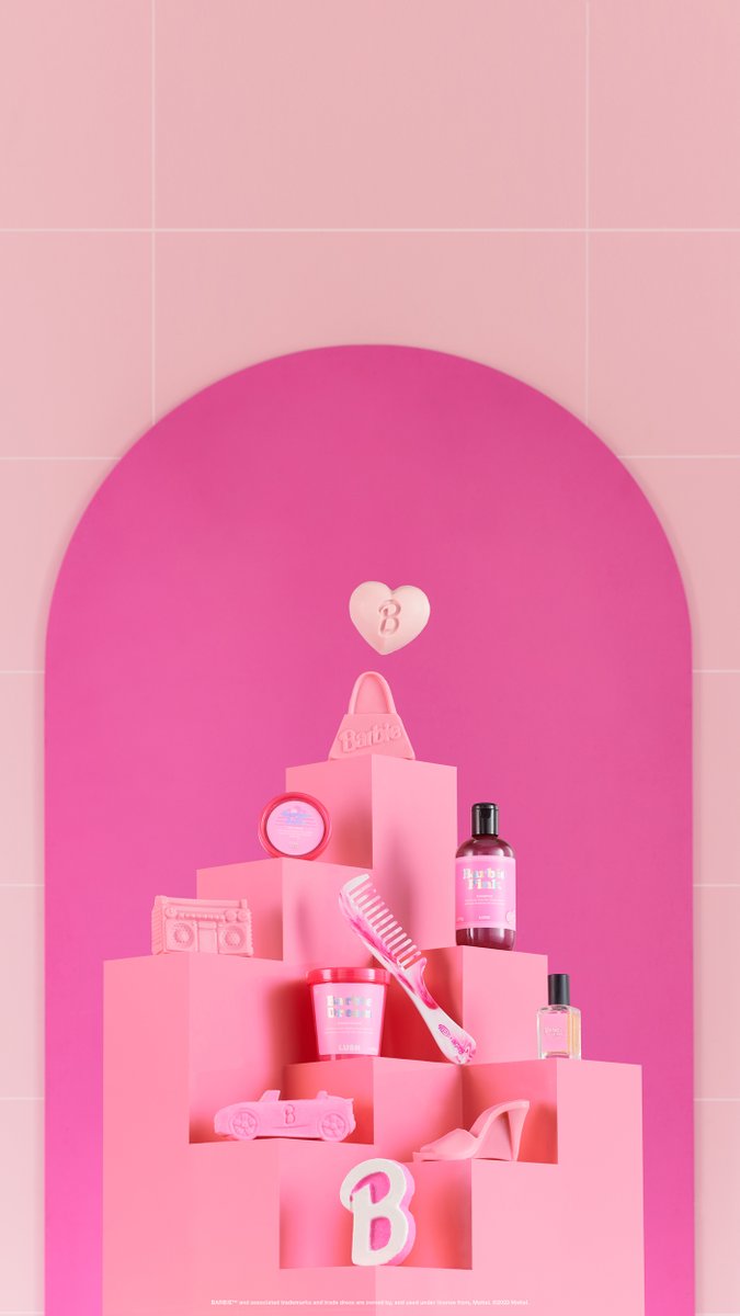 LushMiddleEast's tweet photo. It's here! The #BARBIEXLUSH collection is live now!

https://t.co/AITEzXHAQ7 https://t.co/Feva6NpkZv