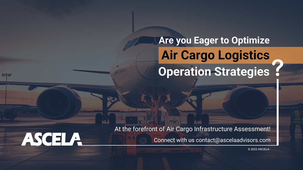 ASCELAAdvisors's tweet photo. As markets continue to expand and #ecommerce continues its upward trajectory, the demand for smart and optimised #aircargo #logistics solutions is set to experience a remarkable ascent in the coming years.
@ASCELAAdvisors #ascela #smartlogistics #cargointegration https://t.co/Biv8V9QorG