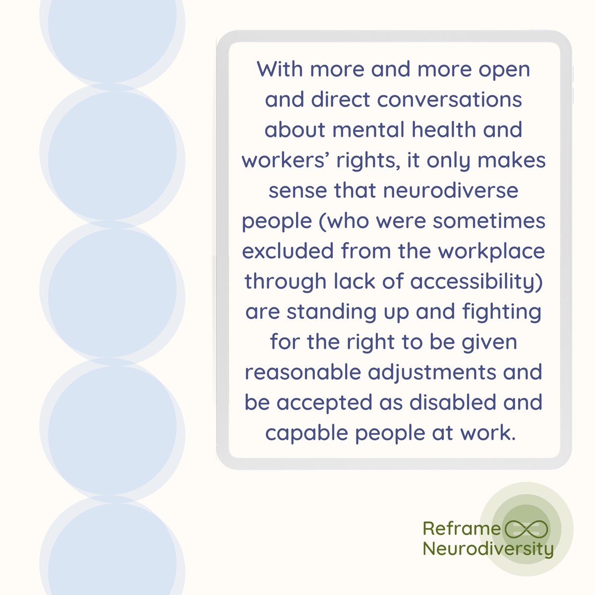 ReframeND's tweet image. Autistic 👏 and 👏 neurodiverse 👏 people 👏 are 👏 valuable 👏  and 👏 worthwhile 👏

MyDisabilityJob.com has collated statistics about neurodiversity in the workplace and the finding are amazing. A report by JP Morgan Chase published that workers in its ‘Autism at Work’ ...