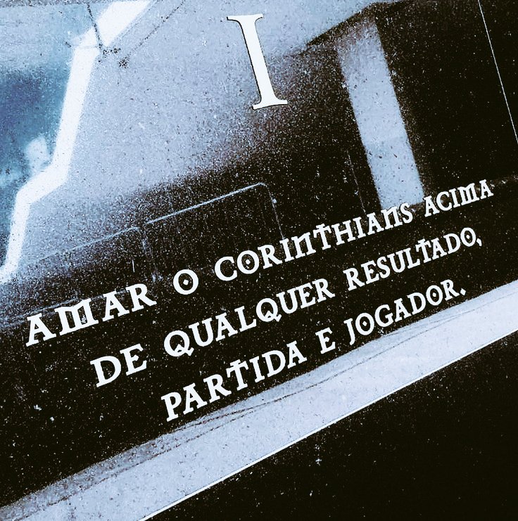VidyMiranda's tweet photo. É sobre isso. 
Eu nunca vou te abandonar, porque te amo 
@Corinthians #TodoPoderosoTimão 
#CorinthiansGrande https://t.co/r3PT9KHayE