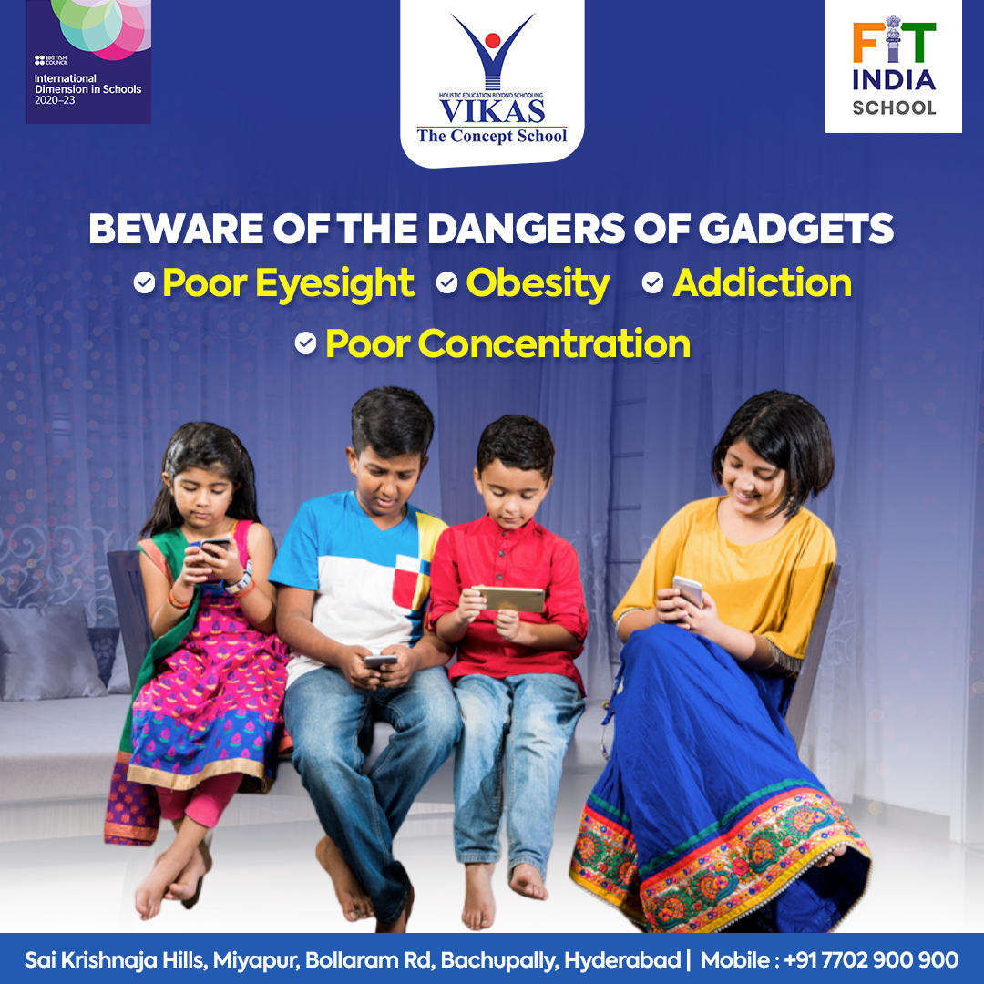 Vikas_Concept's tweet image. Gadgets do a lot of harm to Children starting from poor eyesight to being exposed to unwanted content!

The only way is to engage them with other activities and eventually distract them from this habit!

#gadgetaddict #childsafety #VikasTheConceptSchool #cbseschool #hyderabad