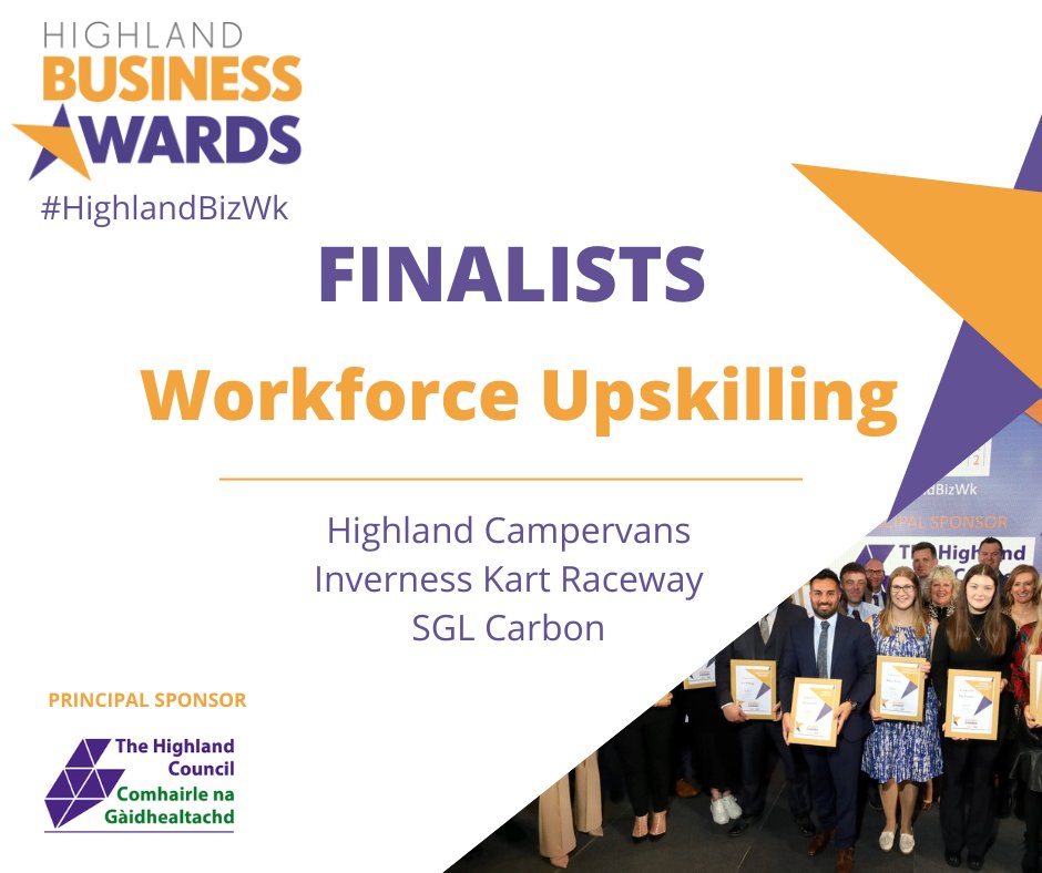 ✨WORKFORCE UPSKILLING✨

Congratulations to our finalists!

⭐ Highland Campervans <a href="/HighlandCampers/">Highland Campervans</a>
⭐ Inverness Kart Raceway <a href="/InvernessGoKart/">InvernessKartRaceway</a>
⭐ SGL Carbon @sglcarbon

Sponsored by <a href="/bgateway/">Business Gateway</a>
#InvernessChamber #ICevents #HighlandBizWk