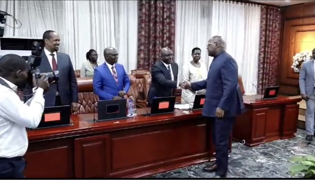Yesterday we met the president of the Democratic Republic of Congo  Félix Antoine Tshisekedi Tshilombo in the company of   The Right Hon. Jemma Nunu Kumba , speaker of the transitional legislative Assembly of the Republic of South Sudan,  the Rt. Hon. Christophe Mboso N'Kodia