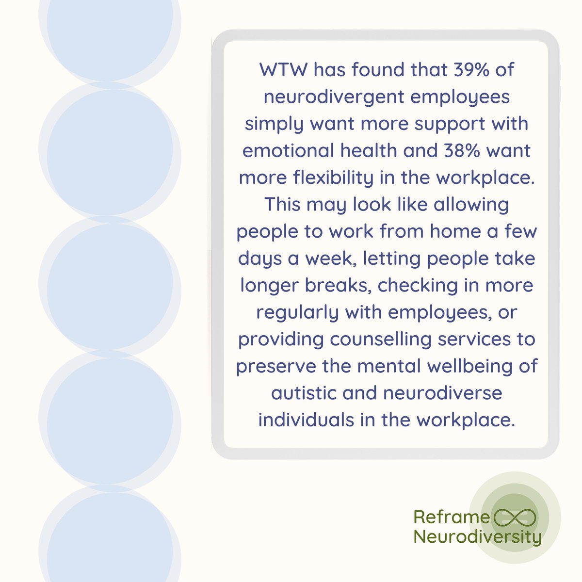 ReframeND's tweet image. Autistic 👏 and 👏 neurodiverse 👏 people 👏 are 👏 valuable 👏  and 👏 worthwhile 👏

MyDisabilityJob.com has collated statistics about neurodiversity in the workplace and the finding are amazing. A report by JP Morgan Chase published that workers in its ‘Autism at Work’ ...