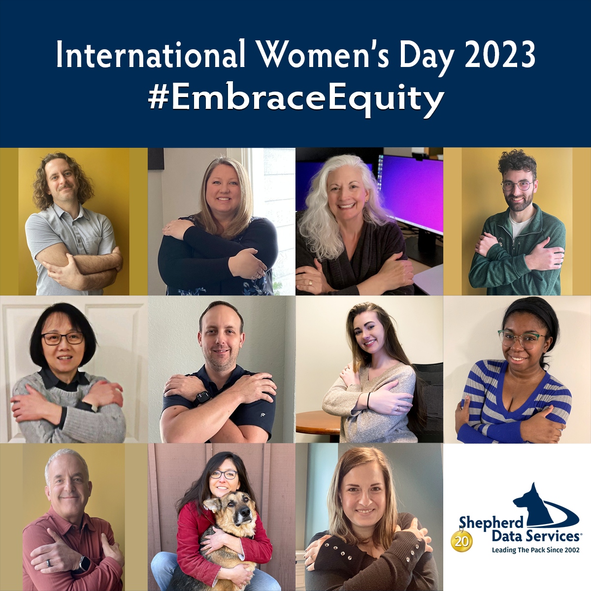 womensday's tweet photo. Women๐ฉ๐ฝโ๐คโ๐ฉ๐ฝ๐ญ๐ฉโ๐คโ๐ฉ๐ผ at Shepherd Data in #Minneapolis #Minnesota #USA showed support for #IWD2023 earlier this year. "At #ShepherdData we're committed to supporting #women & helping forge an #inclusive world"๐ Shepherd #Data was founded by Christine Chalstrom๐๐ฝ#EmbraceEquity https://t.co/ehIdqToCJ2