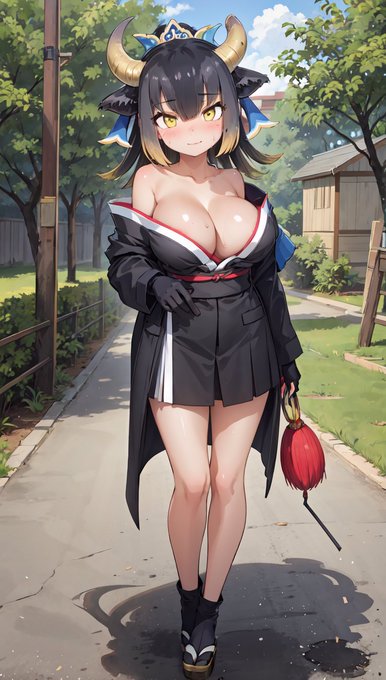 AI描きプログラムでゴシンギュウサマの着物姿を作ってみました🐂✨

#けものフレンズ 
#AIイラスト #AIart 