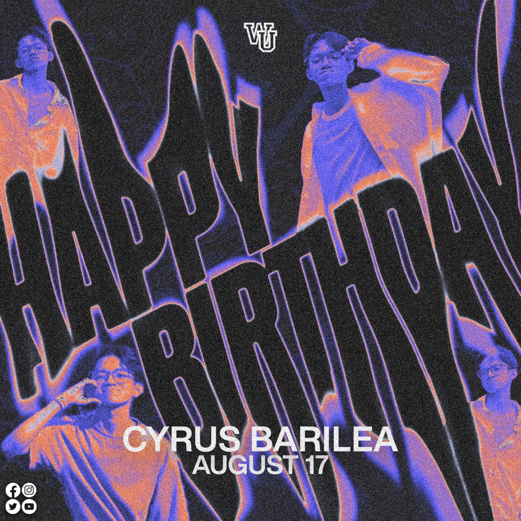 WyreUnderground's tweet photo. Mission control: We have a birthday to celebrate! 🫡🎉

We would like to greet our dancer,  Cyrus Barilea, a cosmic and out of this world birthday! 🚀

WU wishes your day to be everything you want it to be. Enjoy it with a blast! 💥

Knees up! 💜

#WU2023
#WUInvasion https://t.co/DeyTyZzz8o