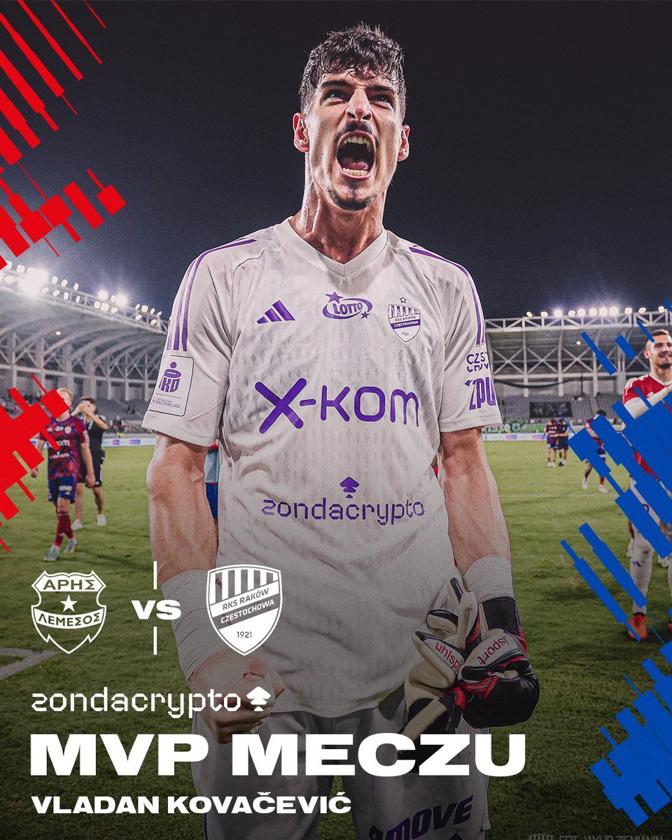 Rakow1921's tweet photo. K⛔️VA
Wasz MVP meczu z Arisem! 👏
#ARIRCZ | @zondacrypto https://t.co/abro7Zh87I