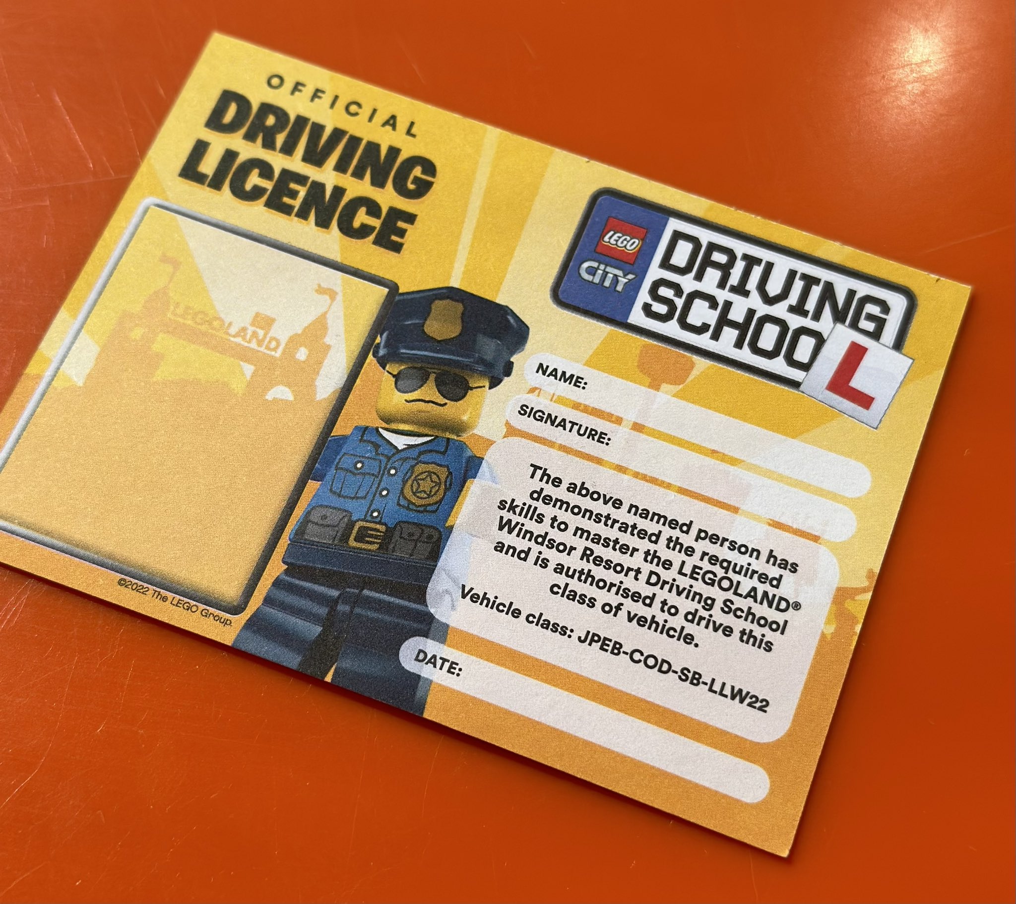 Brick Cop on X Hilarious that this LEGOLANDWindsor licence has as much credence as my metpoliceuk driving permit and it s made from the same material but who am I to judge