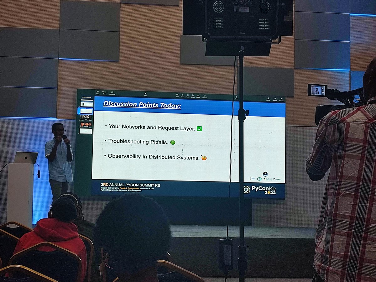 grctutu's tweet image. Winding up the talk on Beefing Up your networks and middleware layer using a plugin based Architecture by
 @GeezerCodes at Loita Hall.
This are the correct hashtags and accounts to use .  please take photos and post and tag 
#APIFest    #APIFestivalsKE