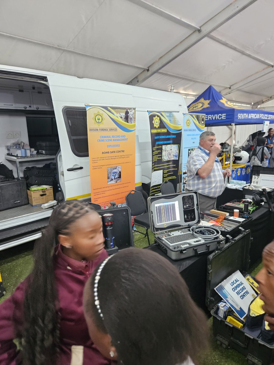 Did you know the police have so many careers that you can get involved in. So many opportunities for you at the SAPS. Helping keep us safe #SasolTechnoX