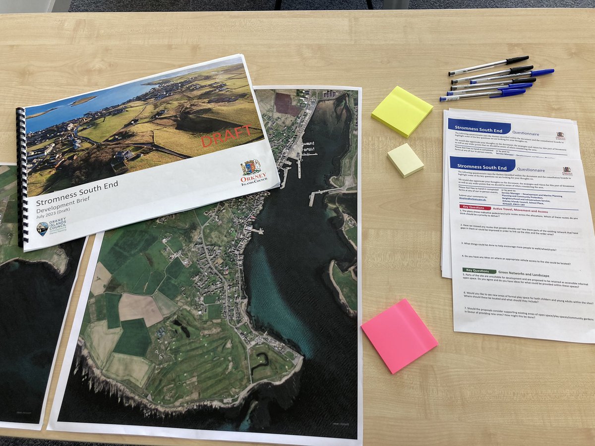 Great to be in Stromness today discussing the Stromness south end development brief