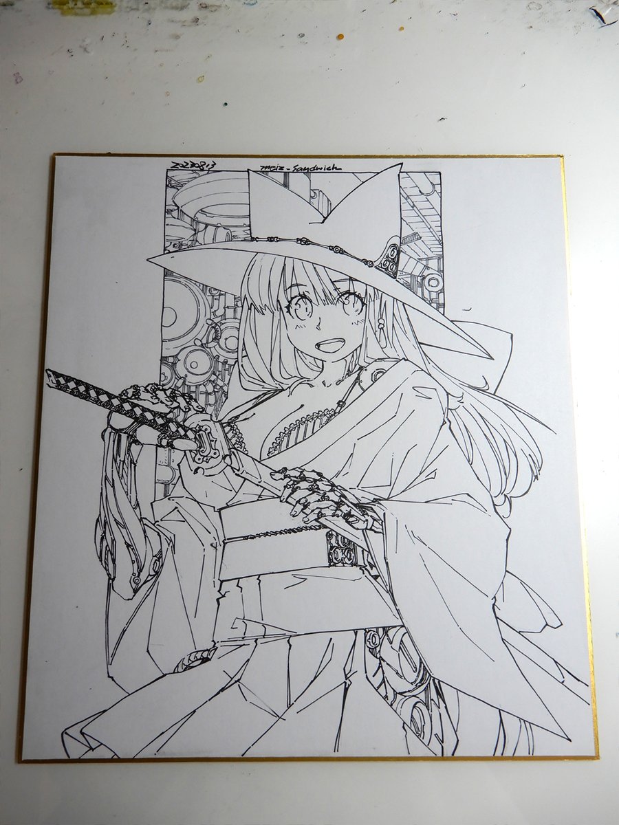 この間描き直した絵のデジカメ版。 
