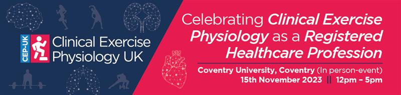 💥 Exciting news for Registered CEPs💥

We are delighted to invite you to the first CEP-UK event for registered Clinical Exercise Physiologists, ‘Celebrating CEP as an Registered Healthcare Profession’ 🎉

Please email UKCEPicardio@ljmu.ac.uk if you would like to attend!