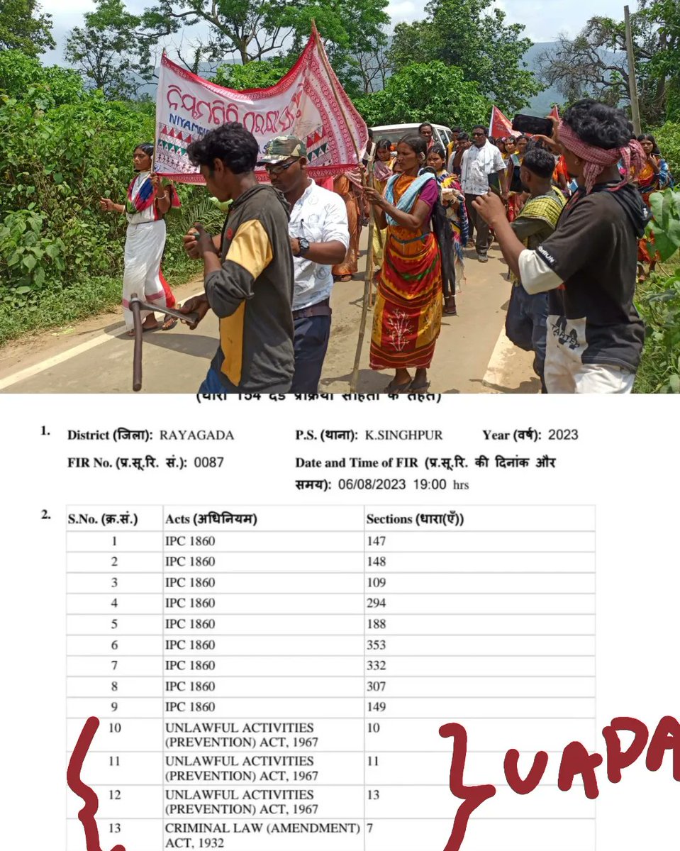 Nine Niyamgiri struggle Dalits, Adivasis leaders were booked under draconian UAPA by naveen government for protecting their natural resources and Adivasi cultures. It is one of the most successful Dalit-Adivasi leadership movements in India and in the world.  
#motorcyclediaries
