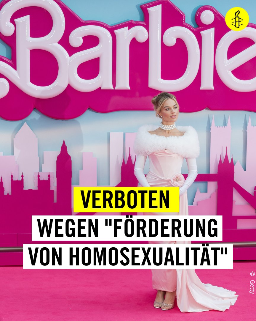 In #Algerien & #Kuwait ist der Film verboten, weil er angeblich „Homosexualität fördere“. Diese Verbote sind Teil der anhaltenden Zensur & Unterdrückung der Meinungsfreiheit in diesen beiden Ländern. Die Entscheidungen sollten rückgängig gemacht werden! #Barbie #BarbieTheMovie