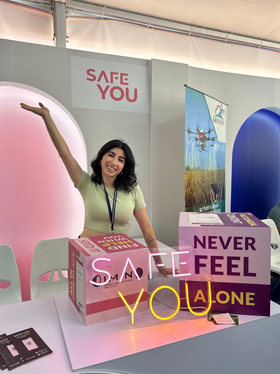 SafeYOUapp1's tweet photo. Exciting times at Armenian National Youth Forum with Armenians from 50+ countries. Safe YOU team proud to be part of this event by Office of High Commissioner for Diaspora Affairs. Empowering youth, fostering connections, and driving Armenia's progress in science, business, tech. https://t.co/7DvAA4PdRN