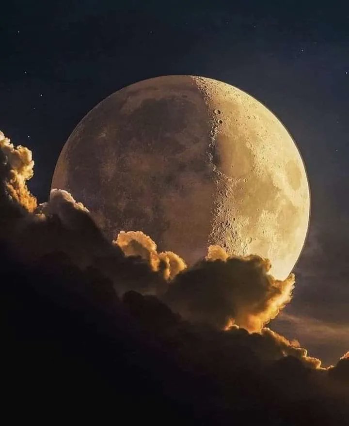 Physicsastronmy's tweet photo. The Moon 🌙☁️ This is an incredibly rare capture of the Moon https://t.co/dI8ibW0uAI