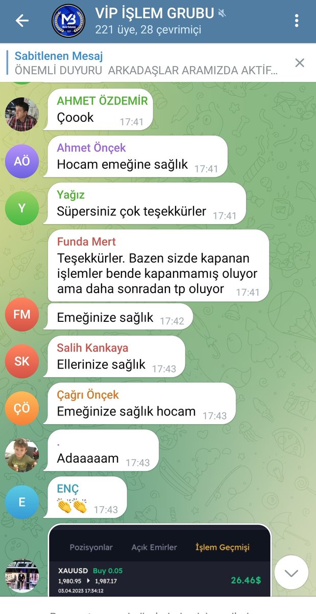 MuratBABADA2's tweet photo. İşlem grubumda 1 Ağustos'tan itibaren yaptığımız 30 al sat işleminden 9.650 USD - 260.550 TL kâr yazdık degerlendirenleri tebrik ediyorum.

Grubuma katılmak,  bilgi ve eğitim almak için aşağıdaki link üzerinden form doldurabilirsiniz. 
#XAUUSD #BTC #bist 

https://t.co/tDXyVPIbTA https://t.co/0b3g7VywS7