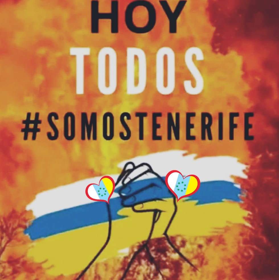 Hoy todos los CANARIOS somos Tenerife
#somostenerife 
 ! Islas Canarias unida !
#IFTenerife #incendio