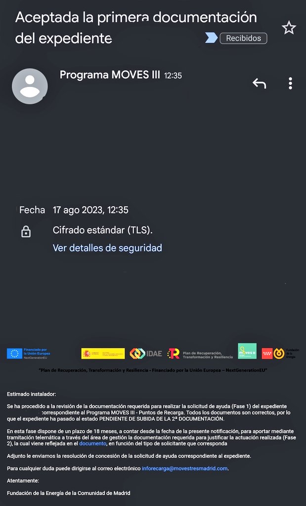 RuedanaYT's tweet photo. 9 MESES!! 9 MESES!! Es el tiempo que han tardado en leer y aceptar la documentación para la ayuda del plan #Moves3 del punto de recarga que solicité en noviembre. 

Lo peor no es que hayan pasado 9 meses, si no que la siguiente fase es subir MÁS documentación. 

Me parece una cosa de locos 🤯
