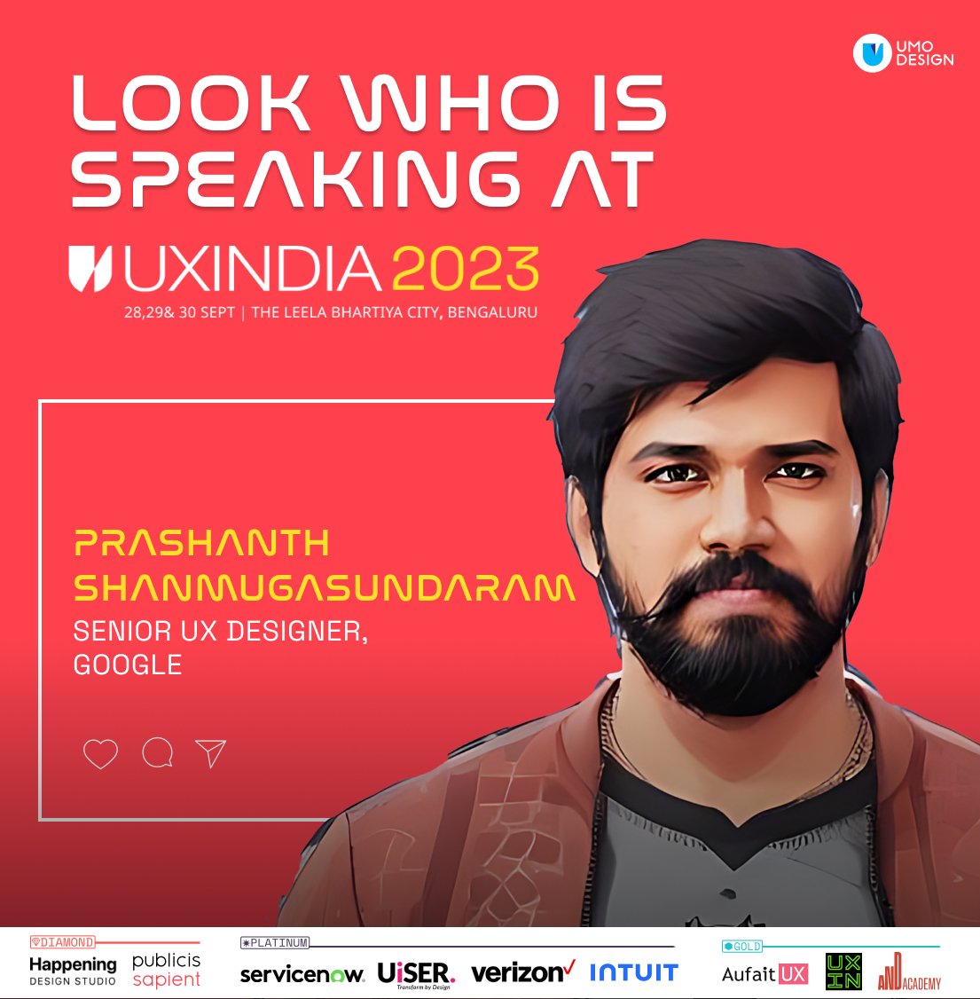 umodesign's tweet photo. Join us to listen to Prashanth Shanmugasundaram at #UXINDIA2023. He will present a 18 Min Ted-Like Talk on The future of AI is Human Centered. 

Register now https://t.co/qxTFbcuiz8

#uxi23 #uxindia #uxindia23 #uxconference #aiinnovation #india #umodesignschool #umodesign #uxin https://t.co/fh3q625XFa