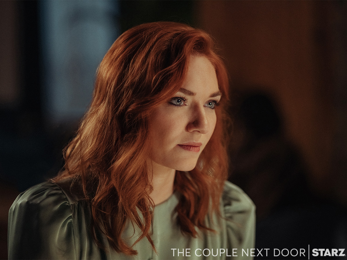 STARZ's tweet photo. Here's your early sneak peek of Sam Heughan’s next STARZ project, a dark thriller called The Couple Next Door, co-starring Eleanor Tomlinson, Jessica De Gouw, and Alfred Enoch. https://t.co/4SSmq0DH1d