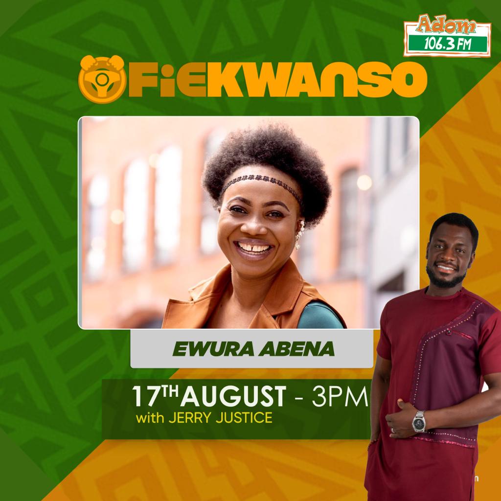 Adom1063fm's tweet photo. Warrior Queen, Ewura Abena @EwuraAbenaMusiq, guest on Your Own Show, Ofiekwanso with Jerry Justice @jerryjustice.

#AdomFM #OfieKwanso #JerryJustice #EwuraAbena #ThisFar #ItsFinished #ReBirth https://t.co/IjoGPDtebn