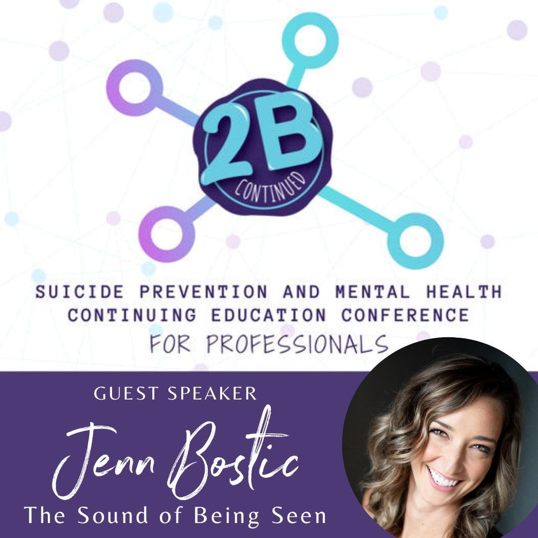 Just Listed! 🎵 @jennbostic will be a guest speaker at @2bcontinuedmn Suicide Prevention & Mental Health Continuing Education Conference for Professionals on September 26th in Glencoe, MN. Details at 2bcontinued.org #relevantart #jennbostic #2bcontinued #glencoemn