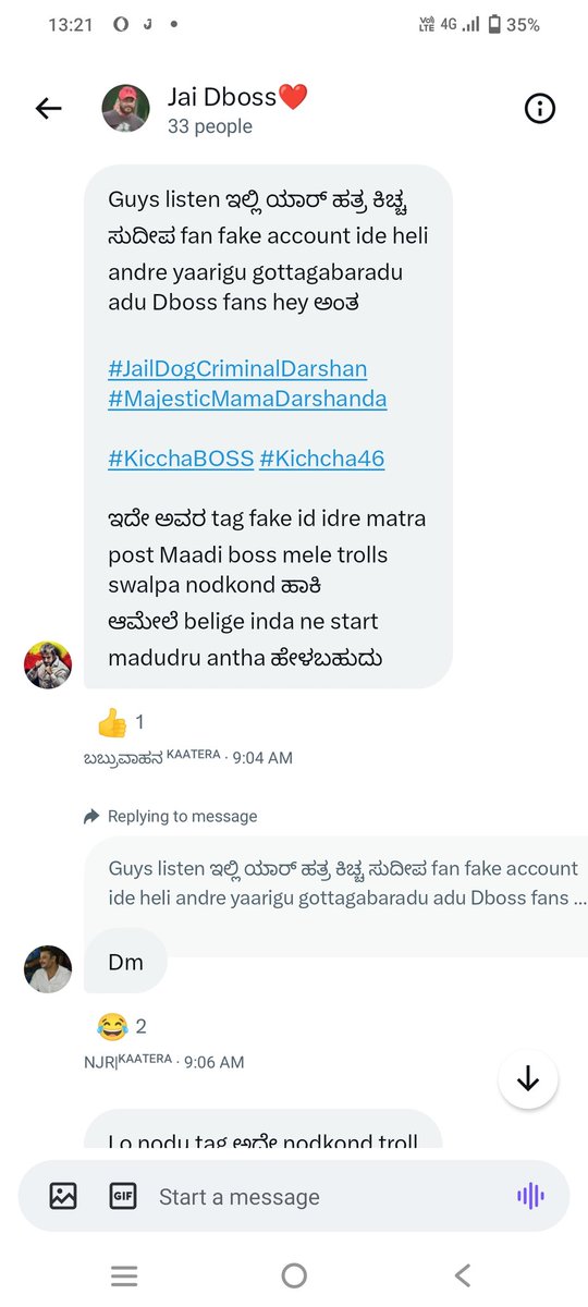 RULERKICHCHA's tweet photo. Mr Khaidi no 8993 Fan🤣

Tag leak maadidane aadre Trend participate maadila 

Loyal Cults antha Itkondi, Nim swanta actor mele -ve trend maadididra😂

Boosa Zip hakila,darshan kuduka sule maga antha nimavne opkondone 

Tag Leak maadudre trend Ali participate madanga en logico🤣 https://t.co/aQ9rP349Nz