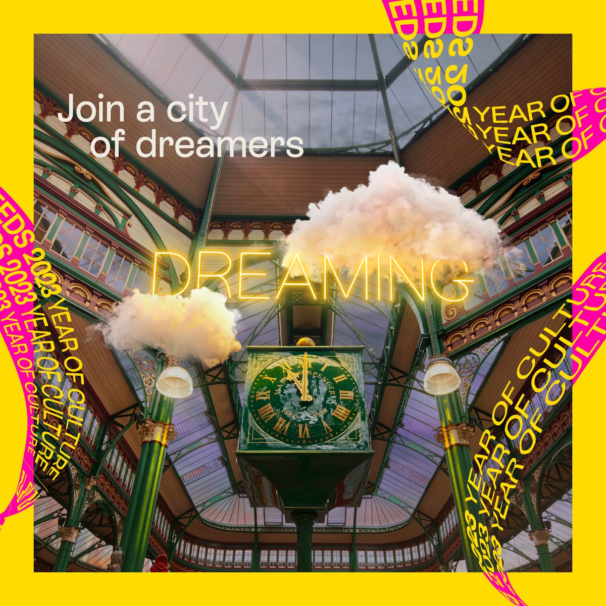 Announcing the final chapter of @leeds_2023 - Part Three: Dreaming. A place where daydreams are celebrated, and visions for the future are brought to life. Leeds, are you ready to dream September – December 2023? Join a city of dreamers: leeds2023.co.uk #LEEDS2023