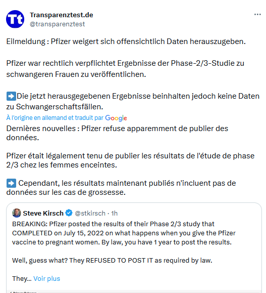 Karmelmart's tweet photo. Dear #DSA #DigitalServicesAct just to know this tweet would be censored soon according to #WHO #WorldHealthOrg #disinformation criteria ? as "lack of confidence of vaccin Pfizer" ? #EUvsDisinfo #MuskSeeThis https://t.co/5hVobOMuWd