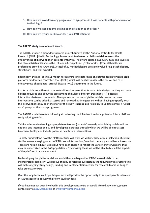 VS PAD Specialist Interest Group tweet media