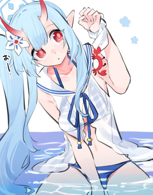 修正しました水着チセ#ブルアカ 