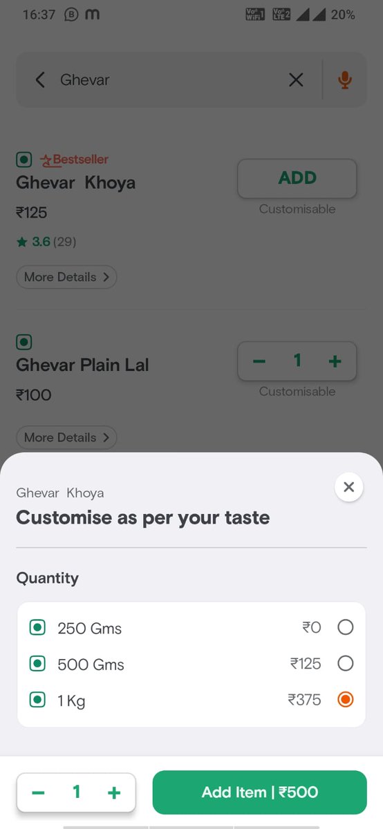 Ankur_Neelkanth's tweet image. 🚫 Disappointed with pricing glitch on @swiggy_in. Clicked one price, cart showed another. 😕 Sharing screenshot for clarity. #PricingIssue #TransparencyMatters

Let&apos;s fix this for better online shopping! 🛒👀 #CustomerExperience #Feedback @Swiggy @SwiggyCares @harshamjty